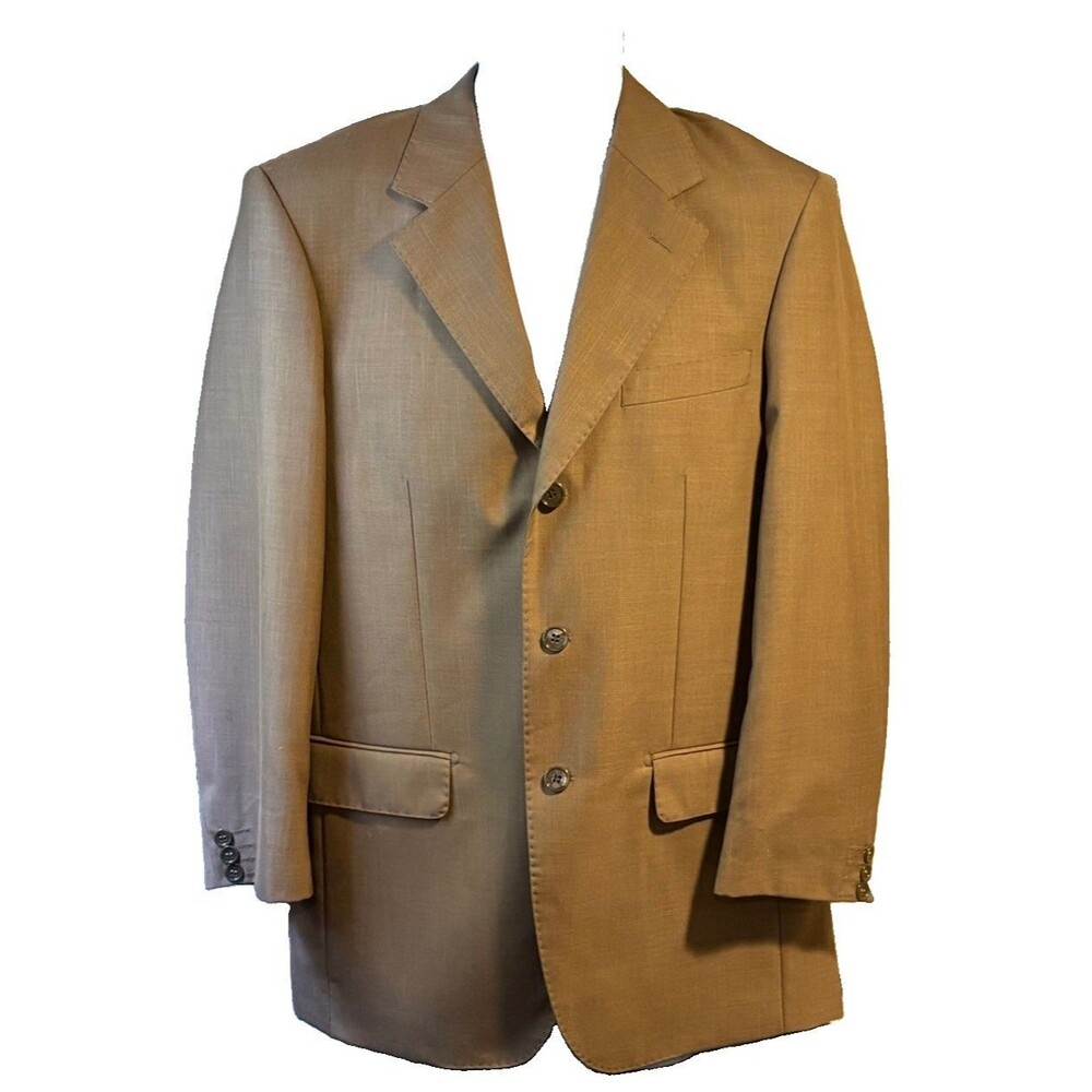 Studio Zenoni Loro Piana Blazer Men's 36R (IT 46) Super 150’s 100% Wool Tan
